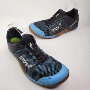 Inov 8 F-lite 260 Knit Mens Black Gum Lace Up Sneakers Cross Training Shoes 9.5